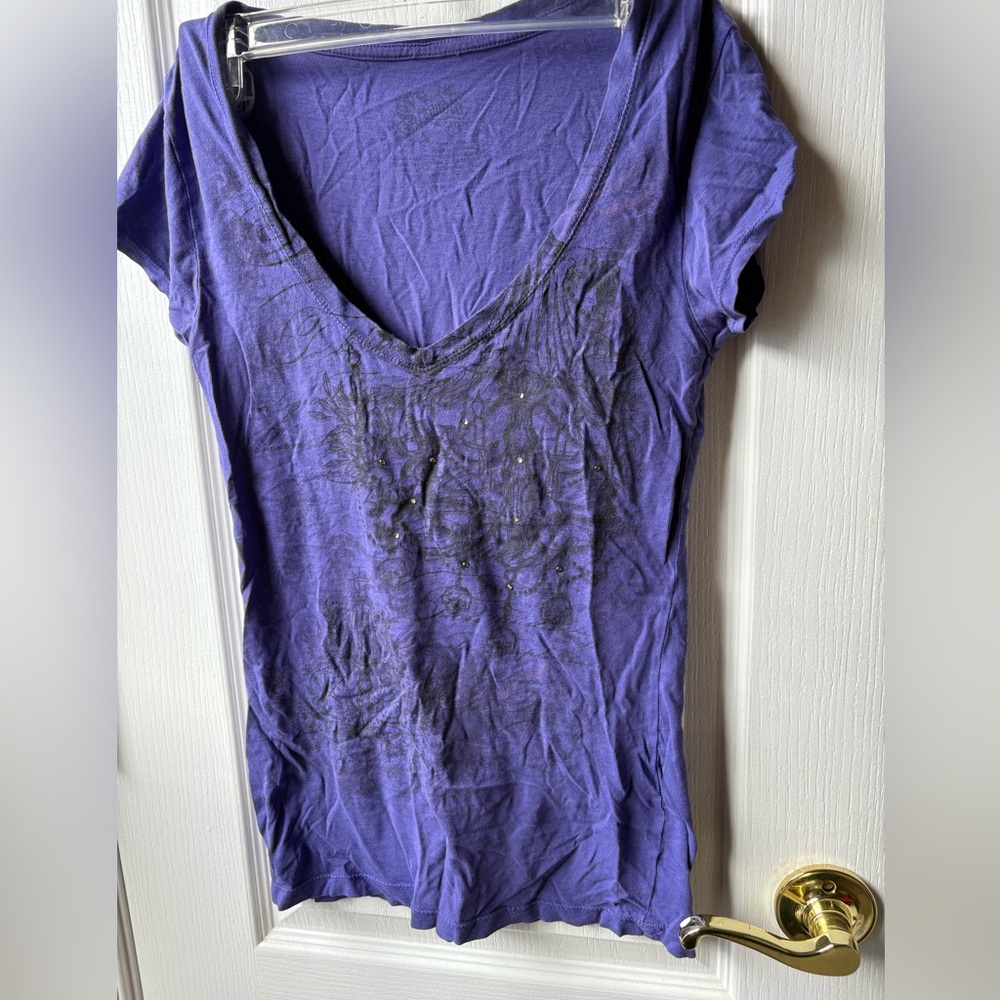 Stranded y2k purple tshirt